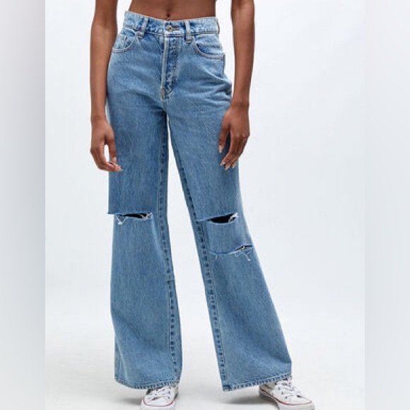 NEW Pacsun High-Waisted Ripped Baggy Jeans - Picture 1 of 12